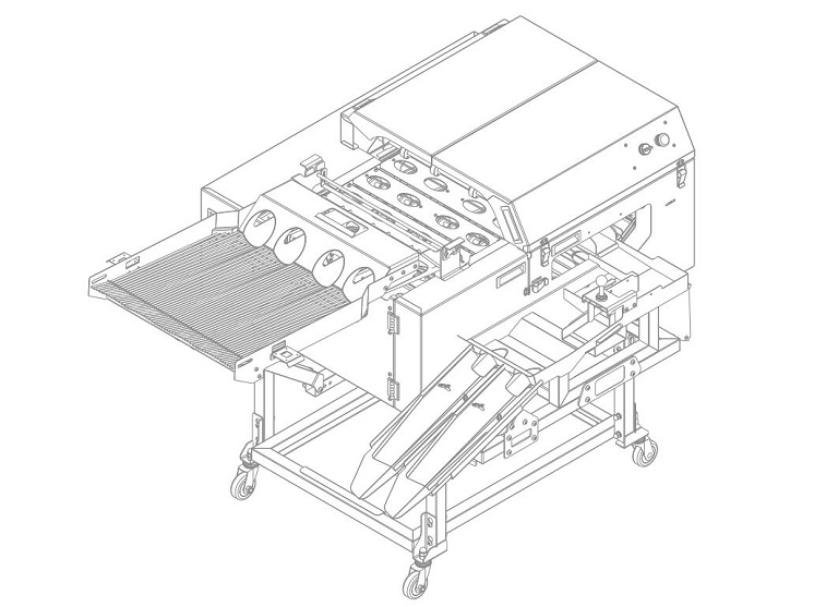四排敲蛋機+雙槽分離+碎殼+對接機型 四排敲蛋機+雙槽分離+碎殼+對接機型